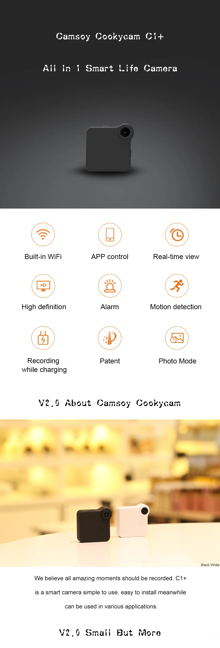 C1+ Camsoy Cookycam WiFi Mini Camera   (1)