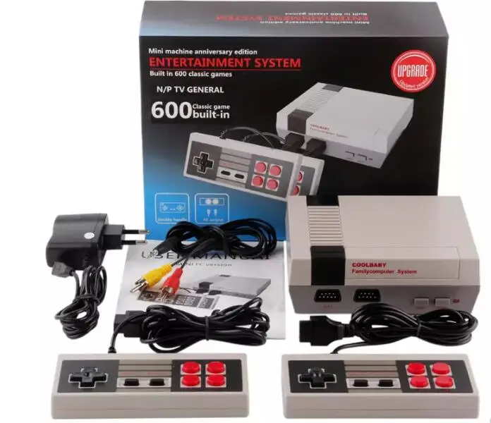 

Mini TV Handheld Family Recreation Video Game Console AV Port Retro Built-in 600/620 Classic Games Dual Gamepad Gaming Player 01
