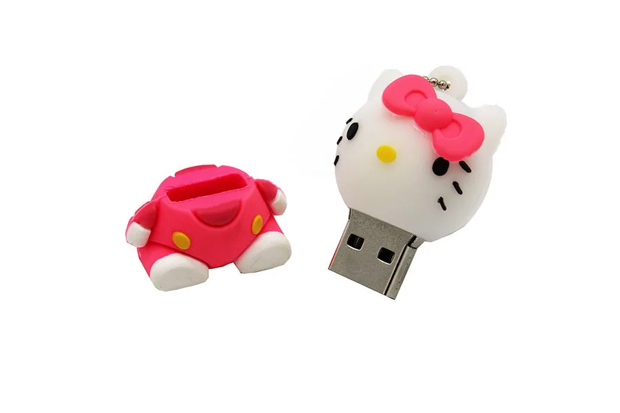 KING SARAS мультфильм usb-флеш-накопитель Hello Kitty флэш-накопитель usb 2,0 4 ГБ 8 ГБ 16 ГБ 32 ГБ 64 ГБ Флешка милый подарок