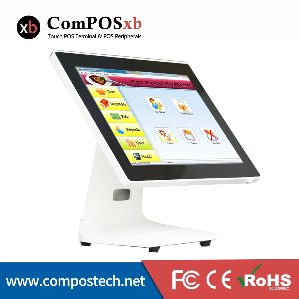 Высокоскоростной четырехъядерный планшет для оплаты POS 15 дюймовый сенсорный