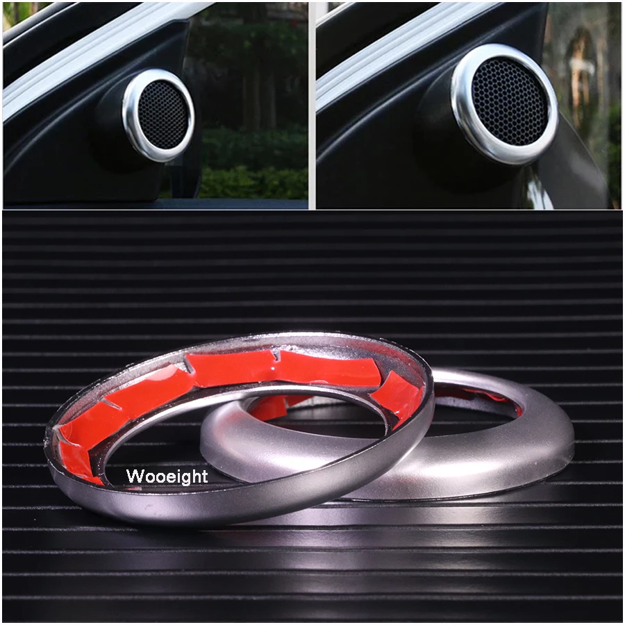 2Pcs For Toyota Corolla 2014 2015 2016 2017 2018 Car Front Door Sound Stereo Audio Cover Trim Ring ABS Tweeter Speaker Cover (7)