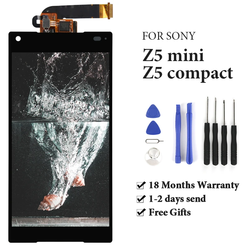 AAA + для Sony Xperia Z5 Mini Compact E5823 E5803 сенсорный ЖК-экран дисплей дигитайзер сборка