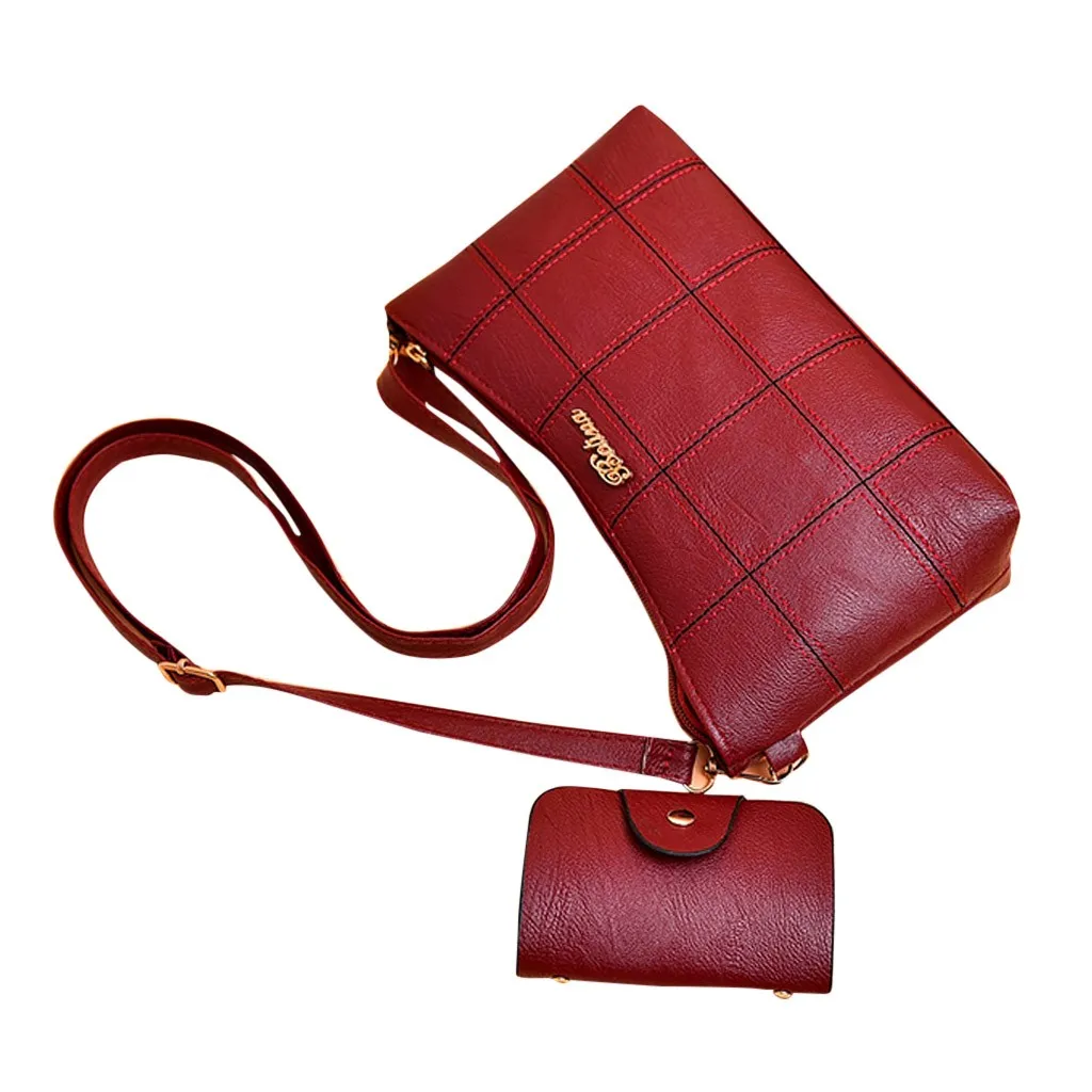 

Women Bag Top-Handle Capacity Handbag Shoulder Purse Crossbody 2019 Women Messenger Bags Handbag Set PU Leather Composite Bag