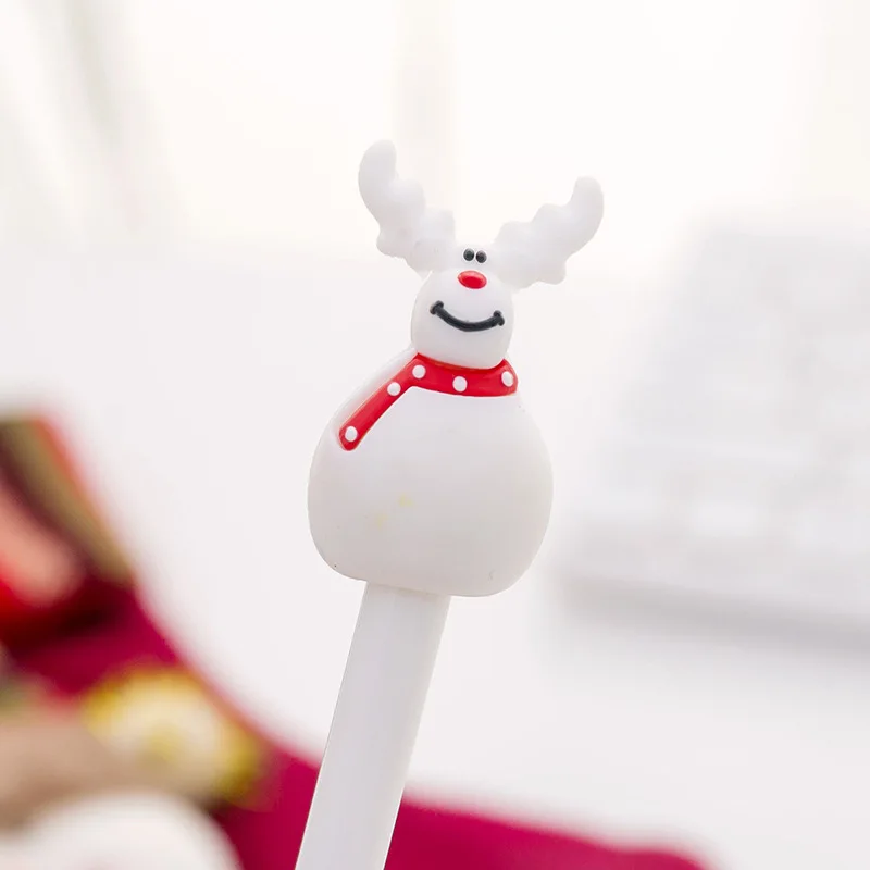 Christmas moose Pen 0.5mm gel pen New Strange Santa Claus cute Pens Stationery Gift Kawaii 23 Colors Office School Supplies