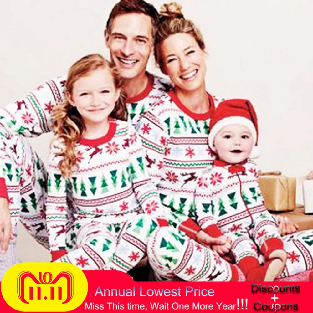 

Christmas Style Baby Girls Boys Clothes Newborn Infant Striped Long Sleeve Romper Christmas Costume family matching clothes