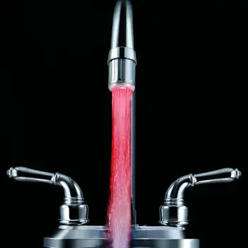 

3 Color LED Light Change Faucet Water Tap Temperature Sensor Water Faucet P20