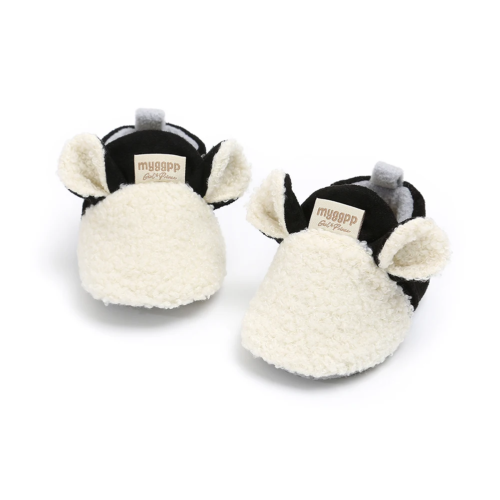 2018 AU для маленьких девочек зимние сапоги обувь для новорожденных осень-зима теплая хлопковая мягкая подошва плюшевые ботиночки