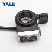 Wuxing 106DX 24V 36V 48VLi Thumb Throttle With ON-OFF Switch And Battery Indicator Electric Scooter Ebike Finger Throttles RoHS 3
