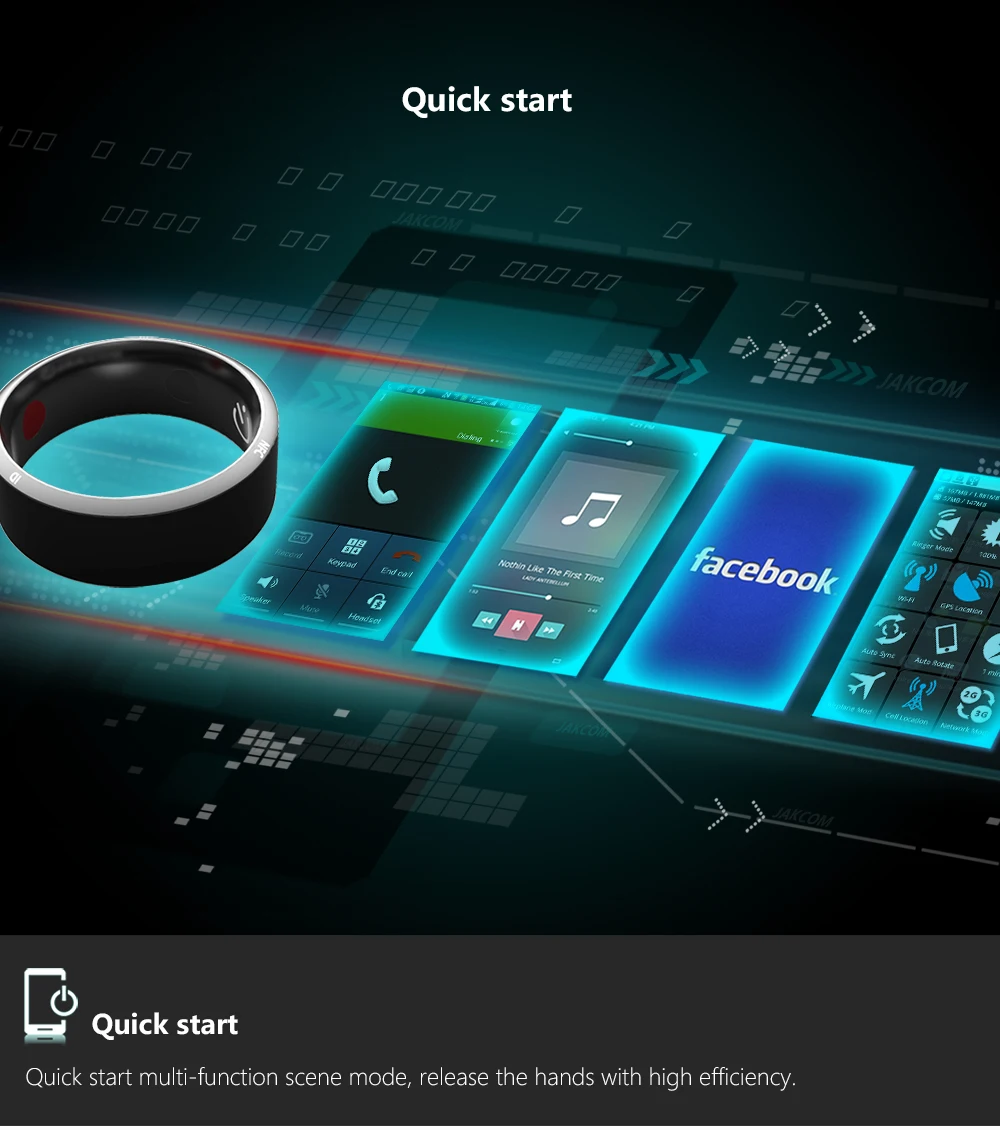 Jakcom смарт Кольцо R3 Горячая в Смарт гаджеты аксессуары новая технология для Android Windows NFC мобильный телефон мужские ювелирные изделия