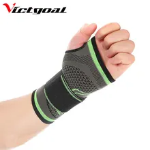VICTGOAL спортивный браслет ладонь запястье поддержка эластичный бандаж Спорт запястье тренажерный зал запястье Brace протектор волейбол MTB браслет