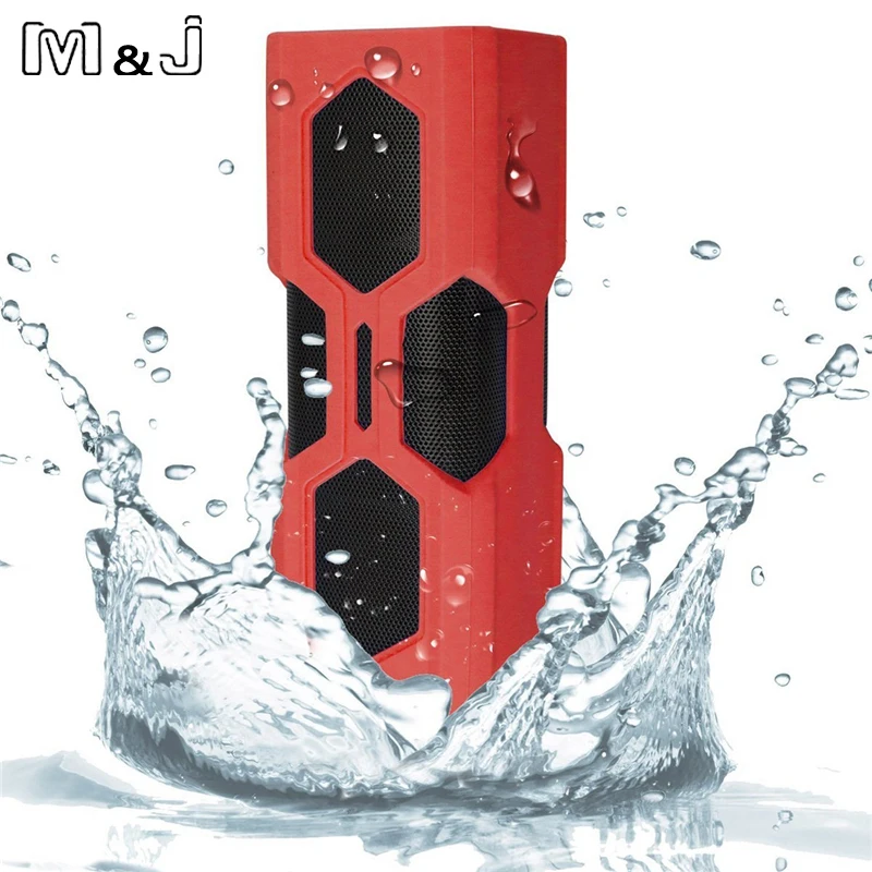 M & J NFC Портативная колонка Водонепроницаемая беспроводная Bluetooth звуковая панель