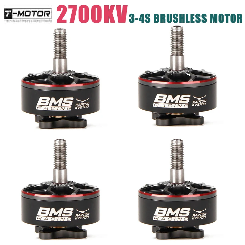 

4PCS T-Motor BMS Racing Raptor Series 2207.5 2700KV 3-4S Brushless Motor for RC Drone FPV Racing DIY Accessories