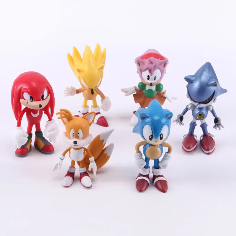 

6pcs/lot Sonic the Hedgehog PVC Action Figure Collection Model Toy