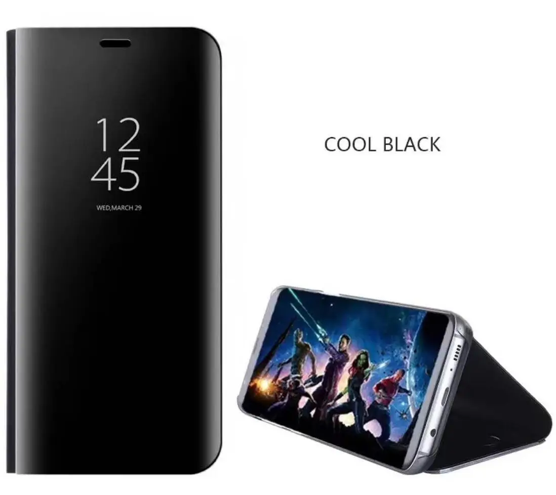 Прозрачный зеркальный чехол подставка для Huawei Mate 8 9 10 Lite Pro P20 P10 P9 P8 Plus 2017 флип P