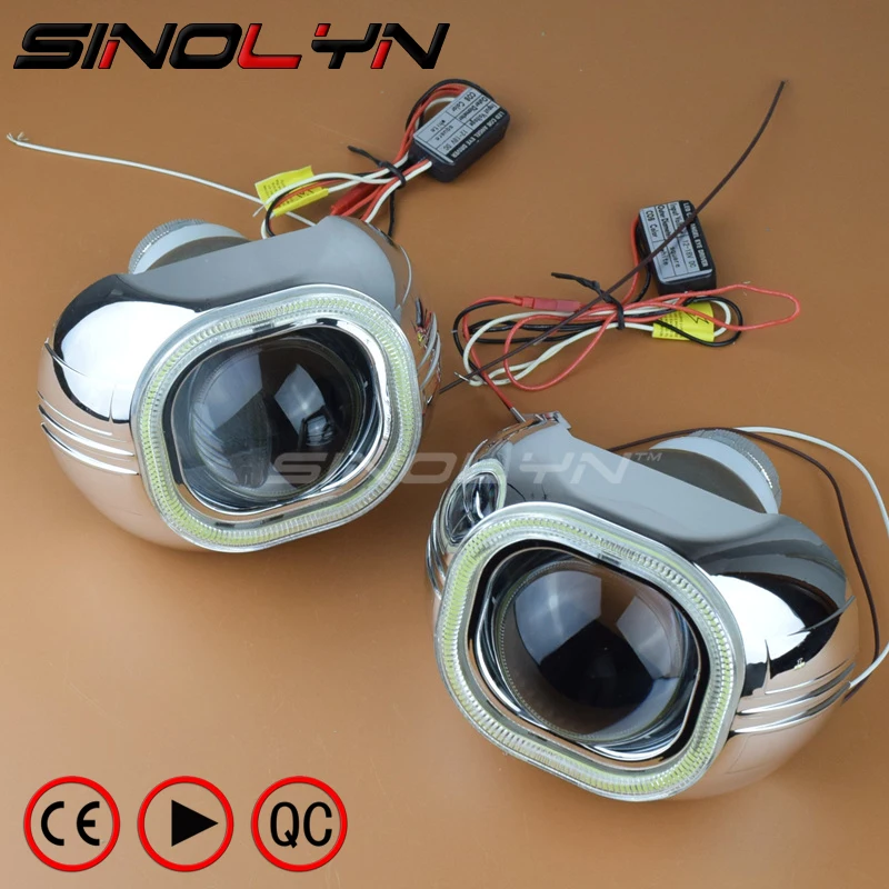 Buy Car Styling Headlight Lens Bi Xenon With COB LED