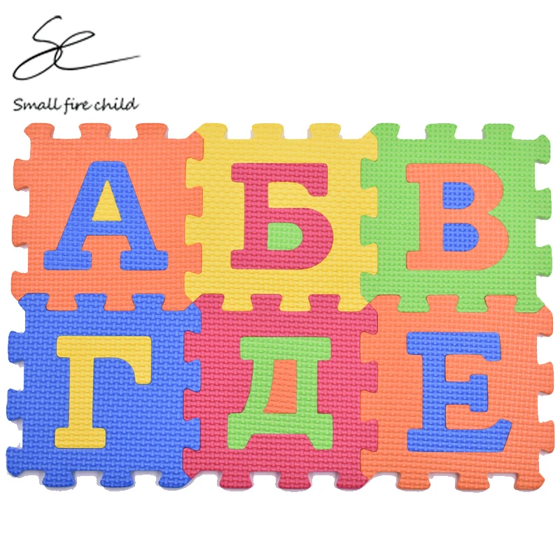 Russian alphabet toys Kids baby font b play b font puzzle font b mats b font