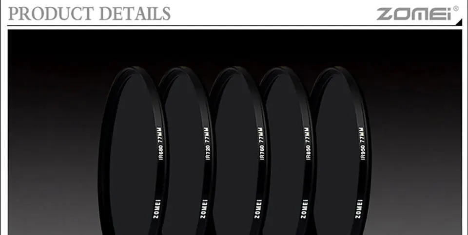 Filtro Infrarossi 5 In1 37mm Per DSLR - 680+720+760+850+950nm Per Fotografia IR - Foto 8