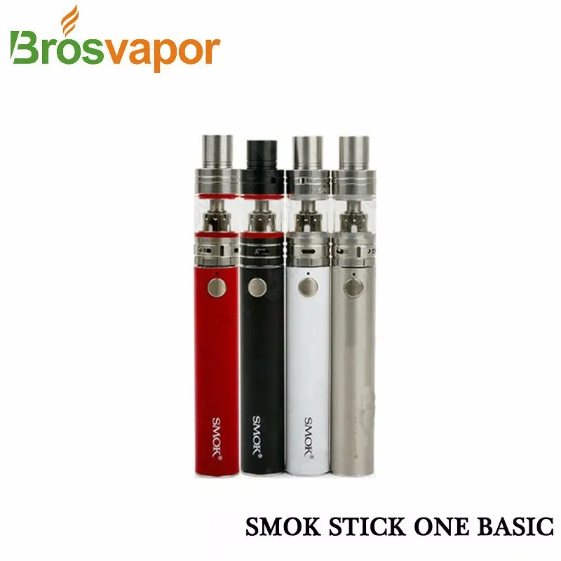 100% Original Smok Stick One Basic Kit with 2ML SMOK Nano TFV4 Tank 2200mah eGo Cloud Battery 510 thread lightweight comfortable E-cigarette kit Shock!!! (3)