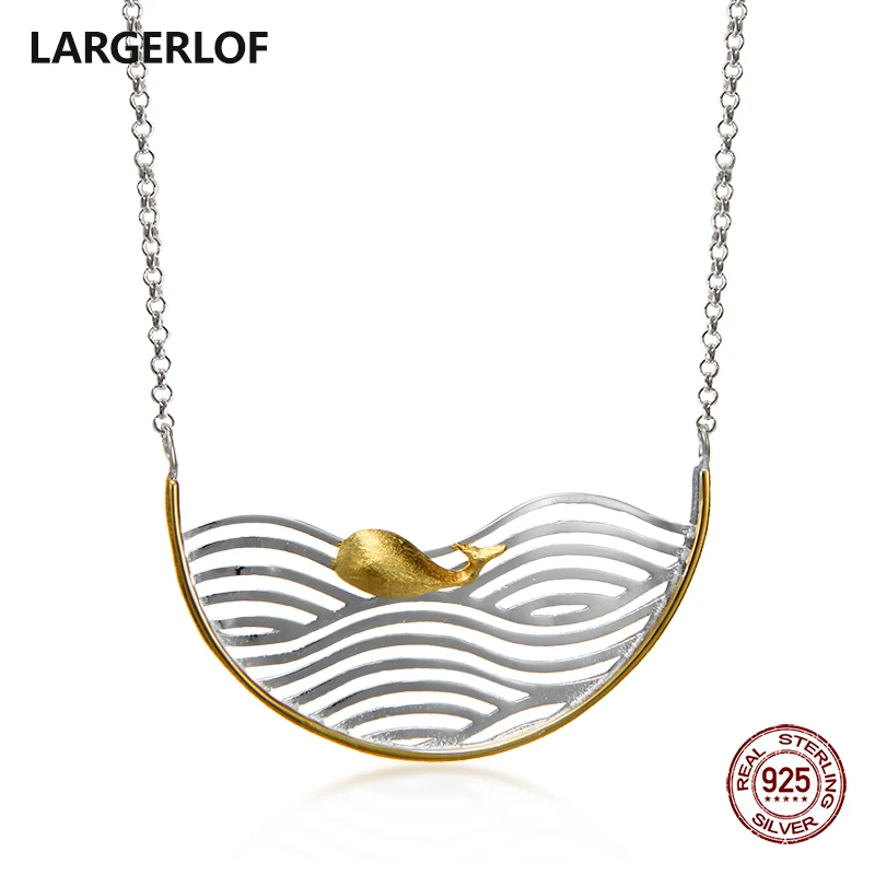 

LARGERLOF 925 Sterling Silver Pendant Necklace Women Fine Jewelry Silver 925 Jewelry Animal Necklace NK37050
