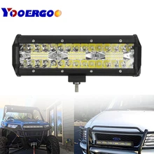 7 Polegada 120 w Feixe Local Inundação Combinação Levou Barras de Luz para o Trabalho de Condução Offroad Boat Car Truck Tractor 4×4 SUV ATV 24 12 v v