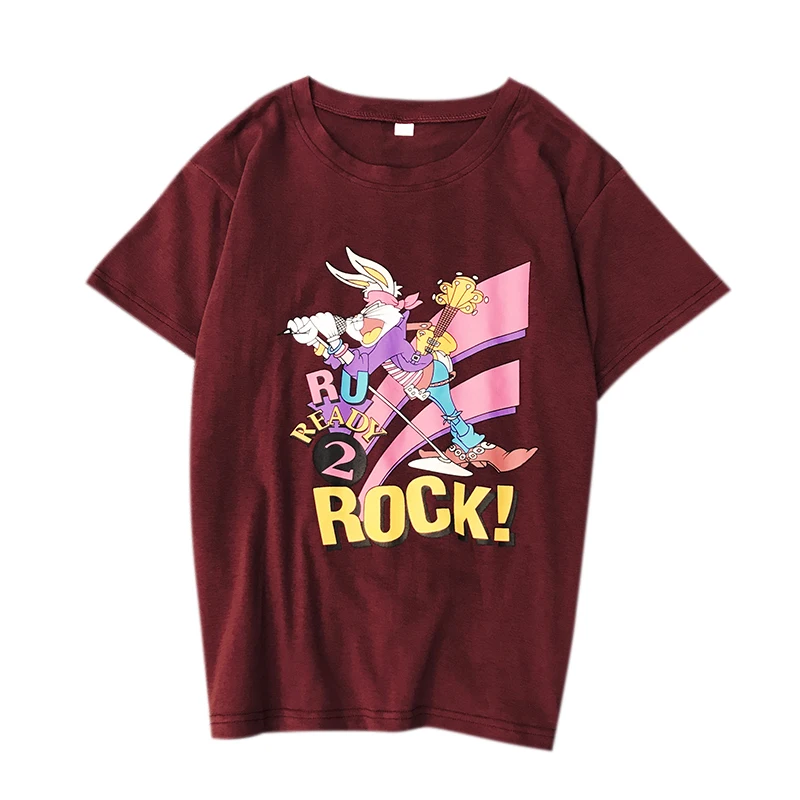 

Women Harajuku Casual T shirt Summer Cotton Cartoon Print Funny Fashion Top Short Sleeve O-neck Basic Tshirts Tee Drop Ship