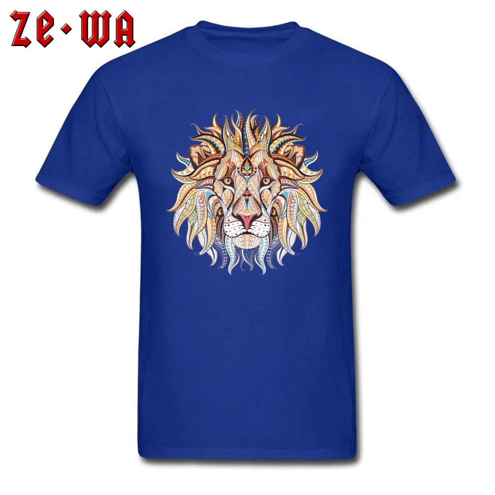 Tops & Tees lion201897Y Tops Tees April FOOL DAY Faddish Custom Short Sleeve Cotton Fabric Crewneck Mens Top T-shirts Custom lion201897Y blue