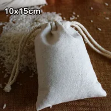 Cotton Linen Gift Bag 10x15cm 4 x6 Birthday Party Wedding Favor Holder Neckalce Bracelet Bangle Jewelry
