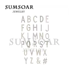 Sumsoar Joyería Plateada De Plata de LETRAS de la A-Z, y, # claves para contar su historia Mantener Encantos ajuste giro de Guardianes de Cuero Pulsera