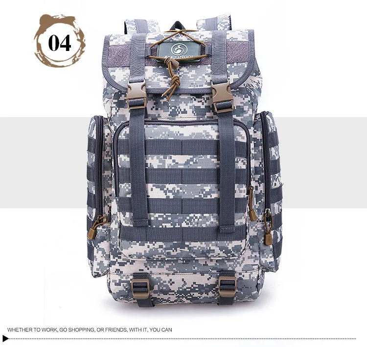 Горячая 40л тактическая сумка на плечо, военная походная охотничья сумка, рюкзак для путешествий, многофункциональный рюкзак для альпинизма