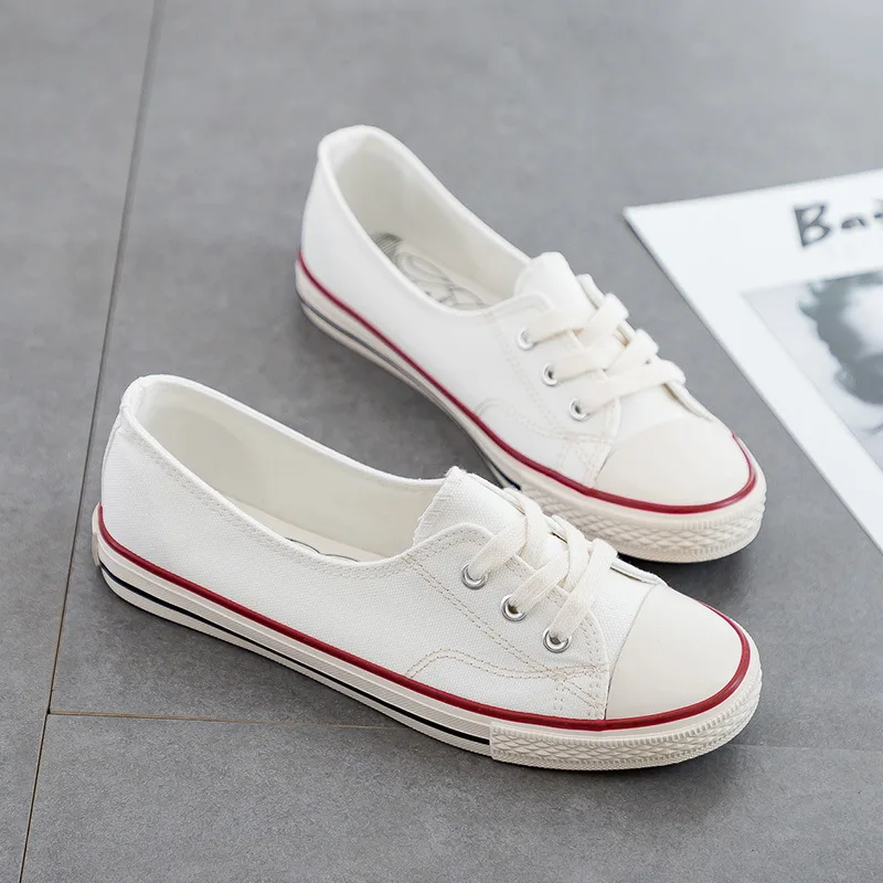 

AARDIMI Version Shallow Canvas Shoes Female 2019 Summer New Breathable Shoes Female Casual Shoe Women Flat Bottom Wild Korean