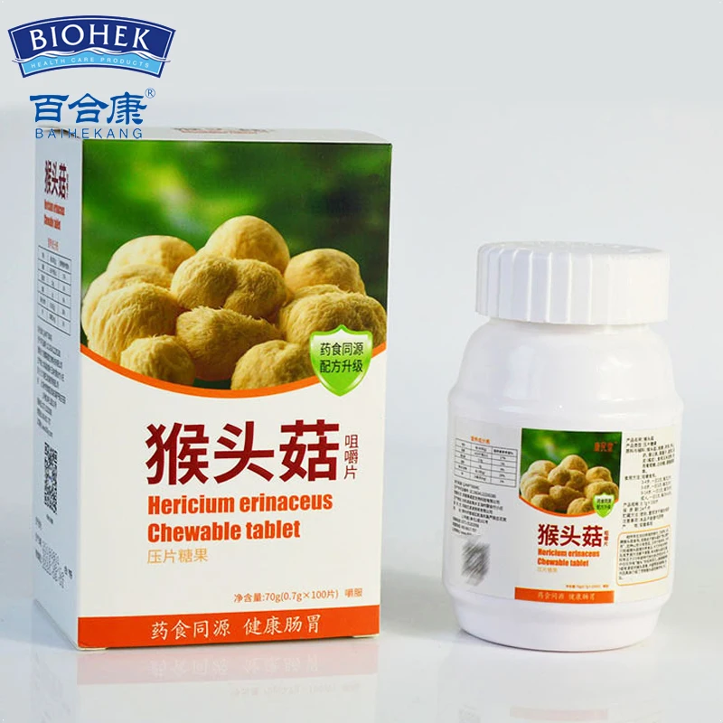 

Natural Hericium Mushroom Gain Weight Tablet to Increase Body Weight Supplements