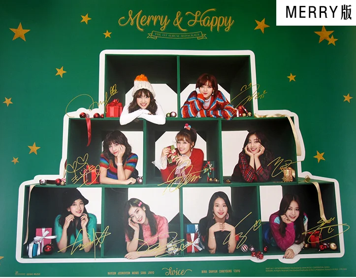 Signed Twice Autographed First Following Christmas Album Merry Happy Cd Photobook Signed Posterr K Pop 1217 K Pop Album Album Cdphotobook Albums Aliexpress