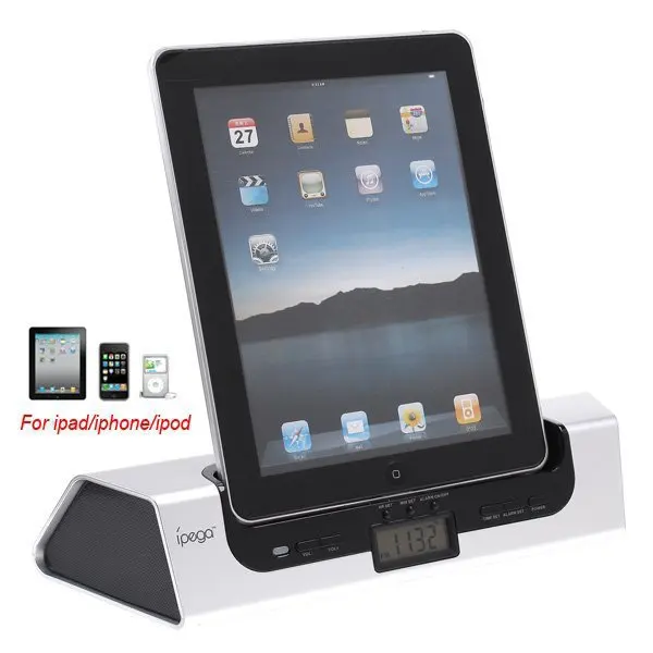 pcs Bestselling Cool Design Multi Function Docking Station Charger Speaker For Iphone 4 4s Ipad 2 3 Ipod Touch Techni Concept Com