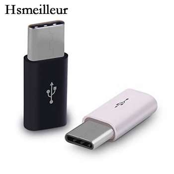 

Hsmeilleur Micro USB to USB C Adapter Type C Adaptor Convert Fast Charge For Samsung S9 S8 Note 8 Oneplus 6 5 Macbook Pro 100PCS