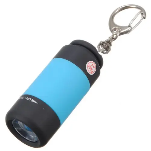 1 pcs USB Mini Torch Flashlight LED Portable Rechargeable with door key chain