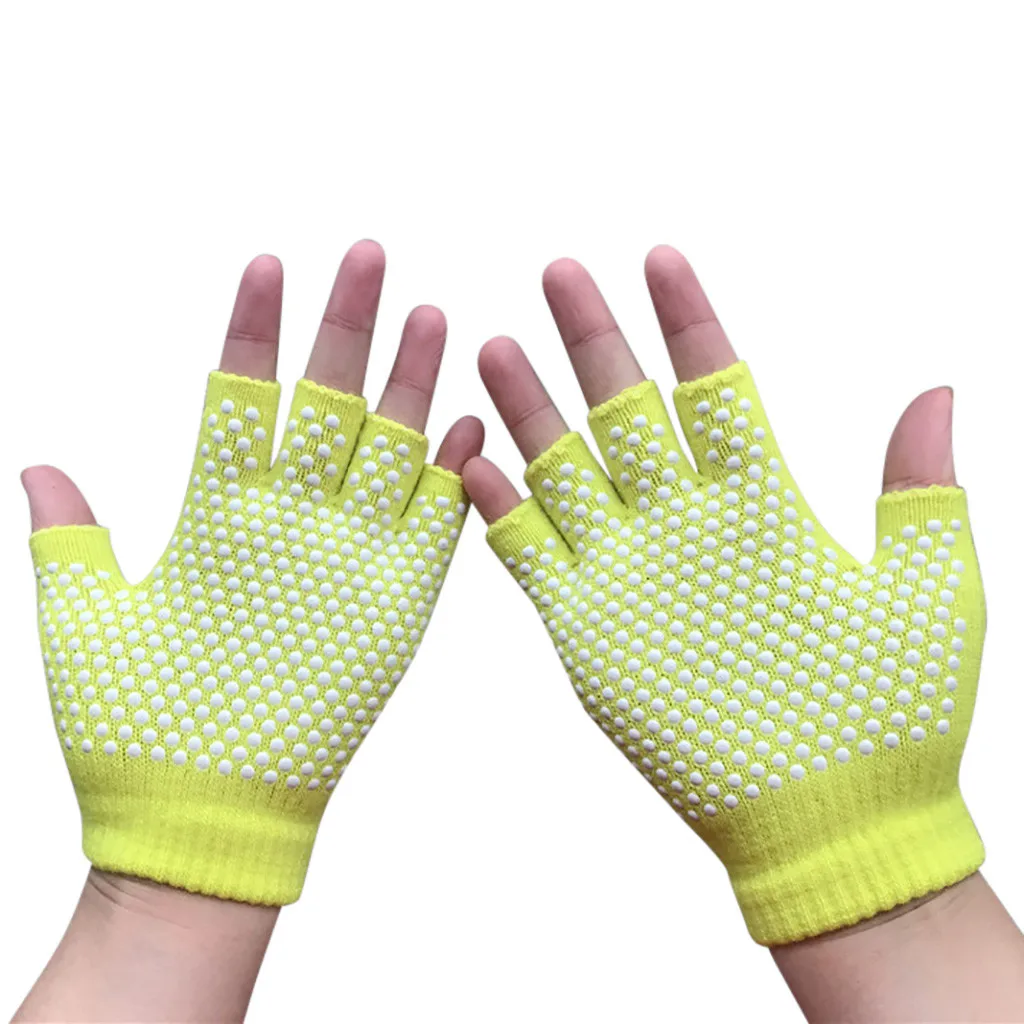 

2019 Semi Finger Gloves Short Half Finger Knit Wrist Glove Winter Warm Gloves Mittens For Women and Men #LR25