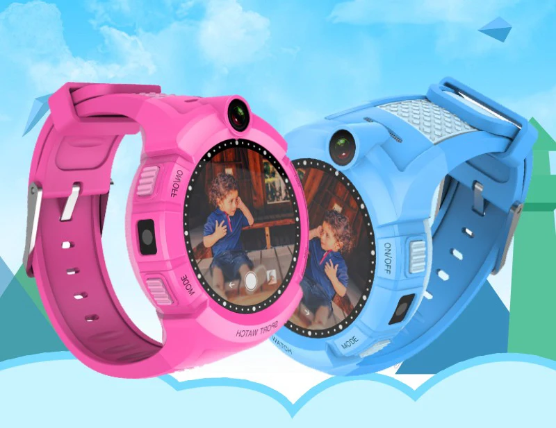 

2017 Lbs-tracker Locator SOS Remote Camera Monitor Anti-verlorene Kinder Kind Uhr Armbanduhr Smartwatch Touch Runde
