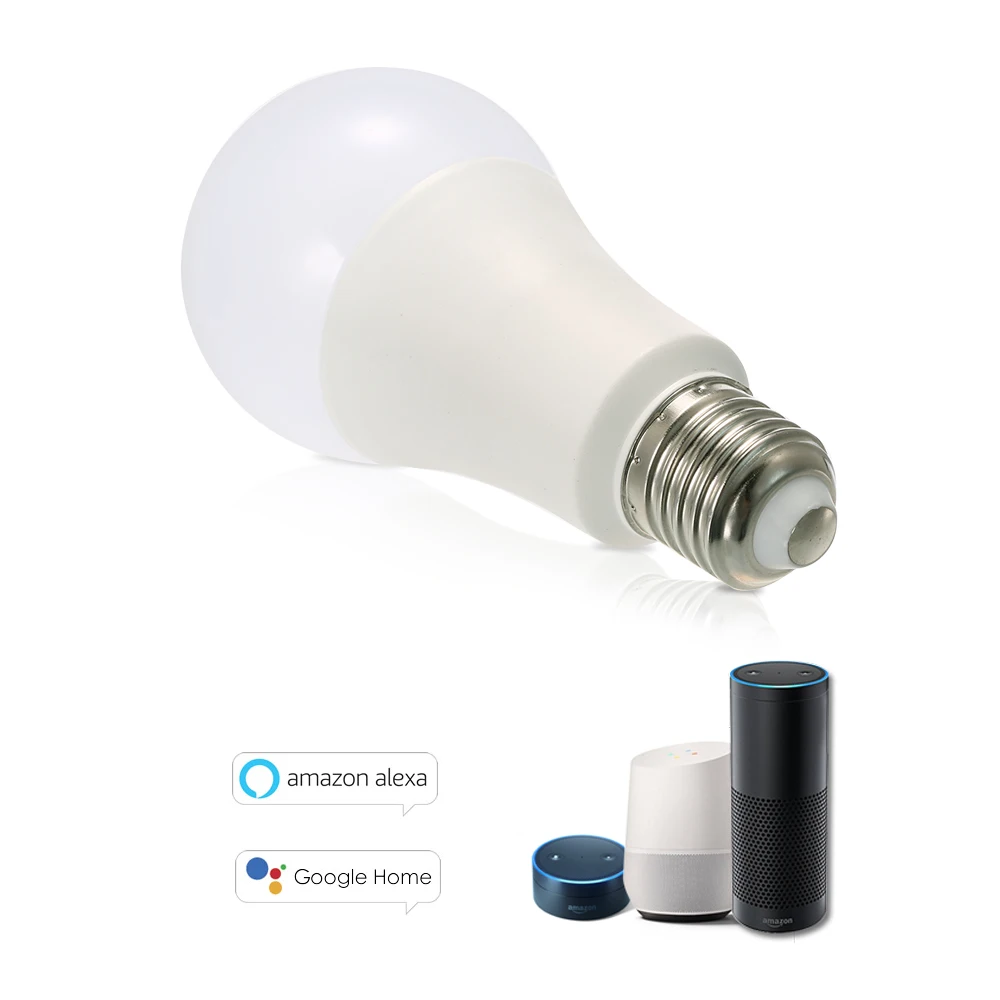 

Phone APP Remote Control Smart WiFi LED Light Bulb Timer to Turn On/Off Voice Control Home Warm/Cold Light Color Options