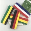 Striped Basketball Headband Sport Yoga Hairband Fitness Running Elastic Head Sweat Band For Men Women Reggae Punk Street Dance 3