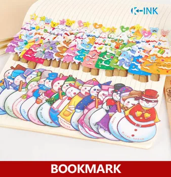 

Christmas Tree and Snowman Bookmark Set , Christmas Bookmarks