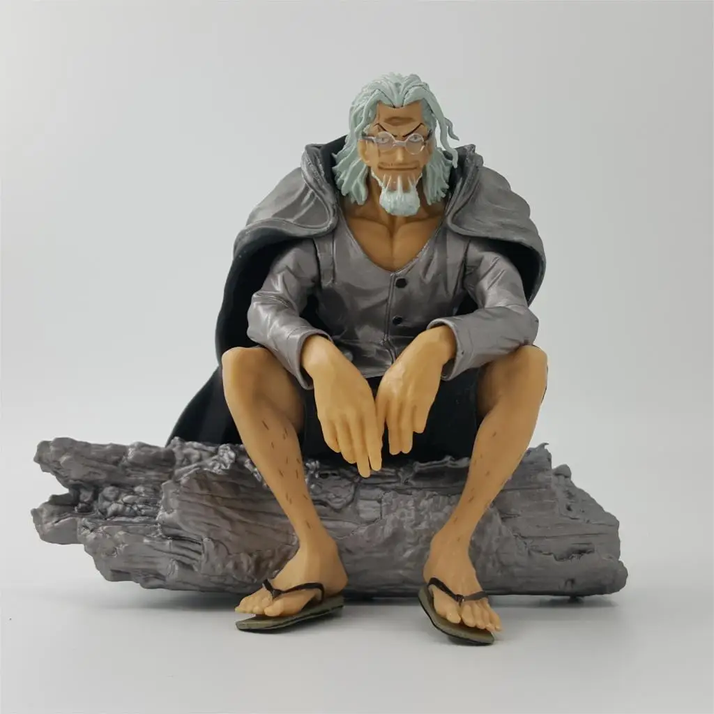 One Piece Silvers Rayleigh Action Figure PVC 150mm One Piece Anime Collectible Model Toy Rayleigh Silver Color Doll Gift