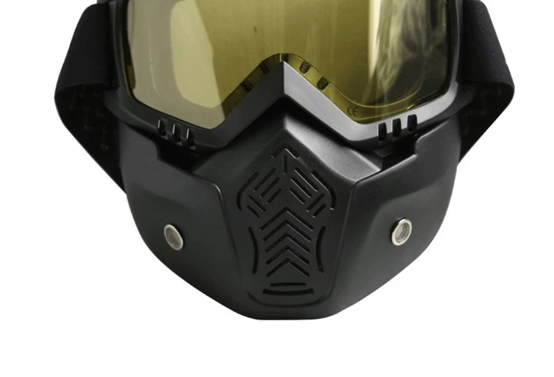 Nordson Detachable Motorcycle Goggles Glasses Mouth Filter Perfect Open Face Motorcycle Half Helmet Vintage Helmets Goggle