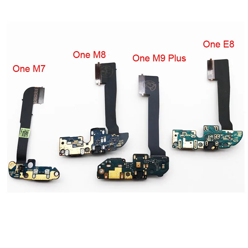 

New Mic USB Charger Connector Plug Board For HTC One M7 Dual M8 E8 M9 Plus M10 Charging Dock Port Flex Ribbon Cable Replacement