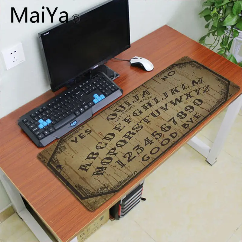 Maiyaca Ouija доска резиновая мышь прочный Настольный коврик для мыши 700*300 мм игровой коврик для мыши Скорость клавиатура Коврик для мыши ноутбук Настольный коврик - Цвет: Lock Edge 30x60cm