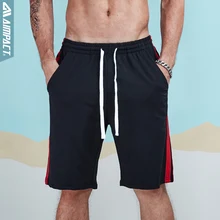 Aimpact Шорты Для мужчин хлопок спортивные модные короткие для Для мужчин в полоску Jogger Повседневное тренажерные залы Для мужчин пот Шорты мужской 2AM2006