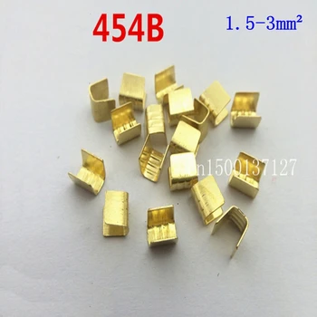 

DJ454B 200pcs/lot U Type Car Wiring Harness Terminal Connectors Copper Joint Terminals for 1.5-3mm2 cable etc.