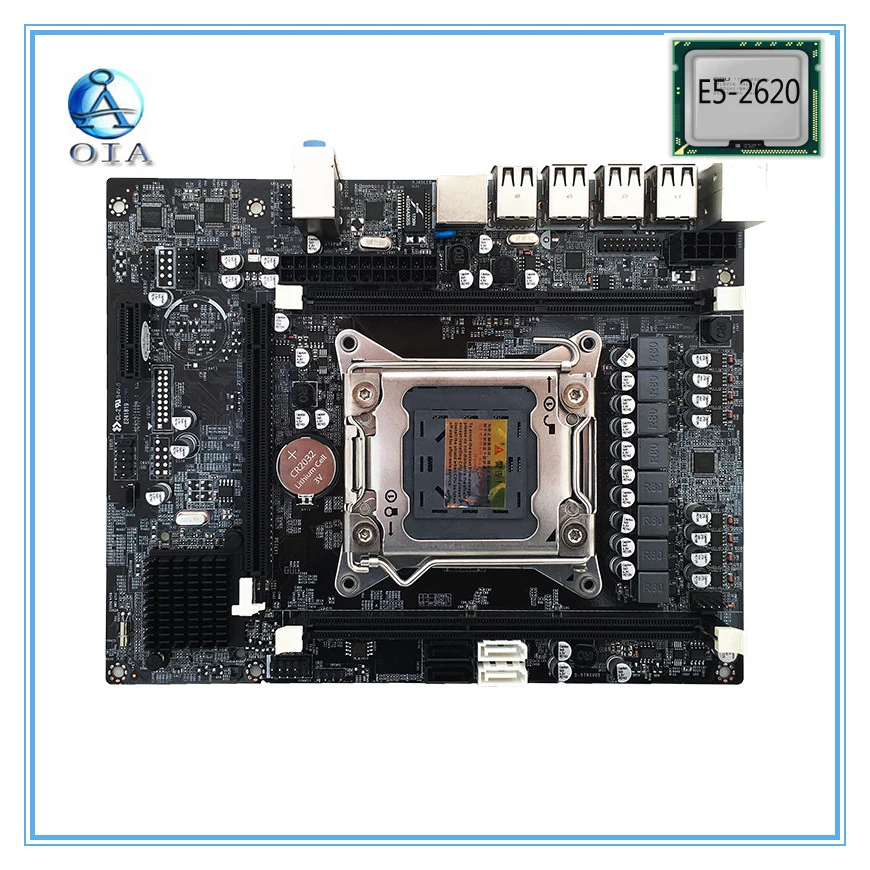 

New motherboard X79 with E5-2620 CPU set LGA 2011 DDR3 support ECC RAM mainboard M ATX desktop motherboard