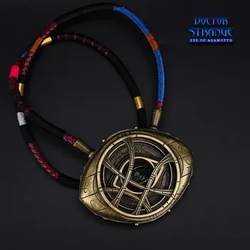 

The Avengers 4 Avengers Endgame Dr. Strange Eye Of Agamotto Props Amulet Noctilucent Necklace Pendant 1:1 Model Toy Collectible