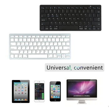 

Whole Sale 1PC Wireless Bluetooth 3.0 Keyboard for Tablet Laptop Smartphone for IOS Windows Android System Silver and Black