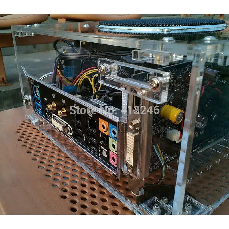 Компьютерное шасси для Htpc мини на заказ прозрачное органическое стекло PMMA I5 I3